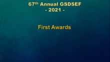 2021 GSDSEF First Awards Title page